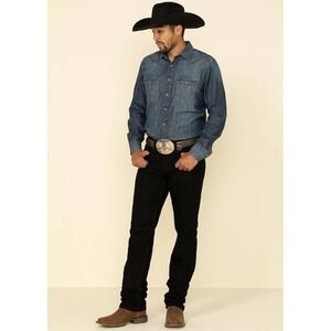 Cody James Mens‎ Black Straight Leg Denim Jeans Size 31x32